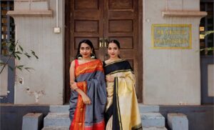 Admire the elegant beauty and craftsmanship of kanjivaram silk sarees